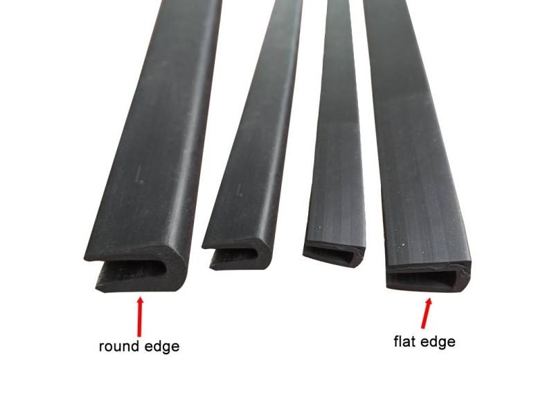1/2/3/5m U-Shaped Rubber Strip Guard Plate Mechanical Sealant Card Strip Glass Carousel 2