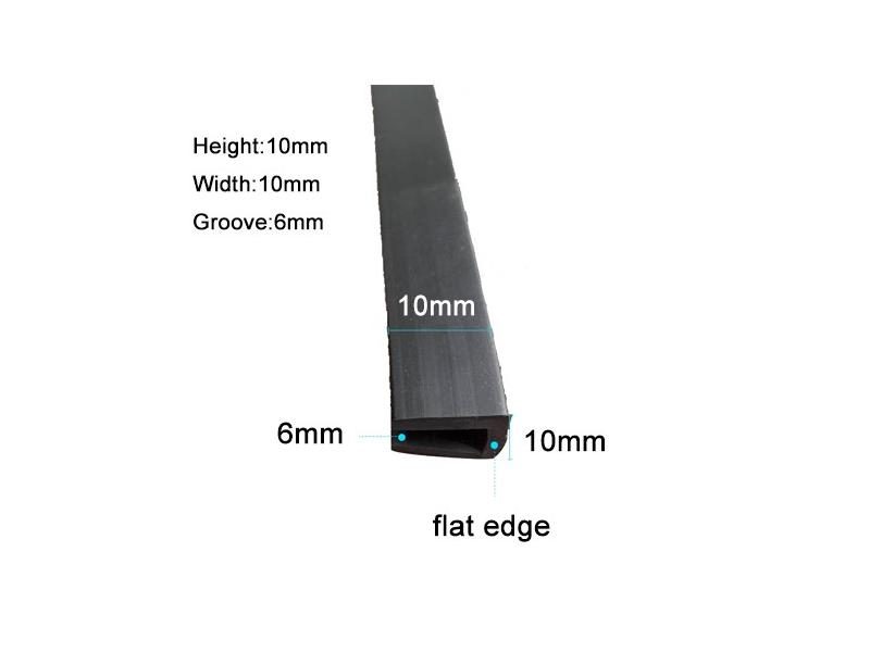 1/2/3/5m U-Shaped Rubber Strip Guard Plate Mechanical Sealant Card Strip Glass Carousel 1