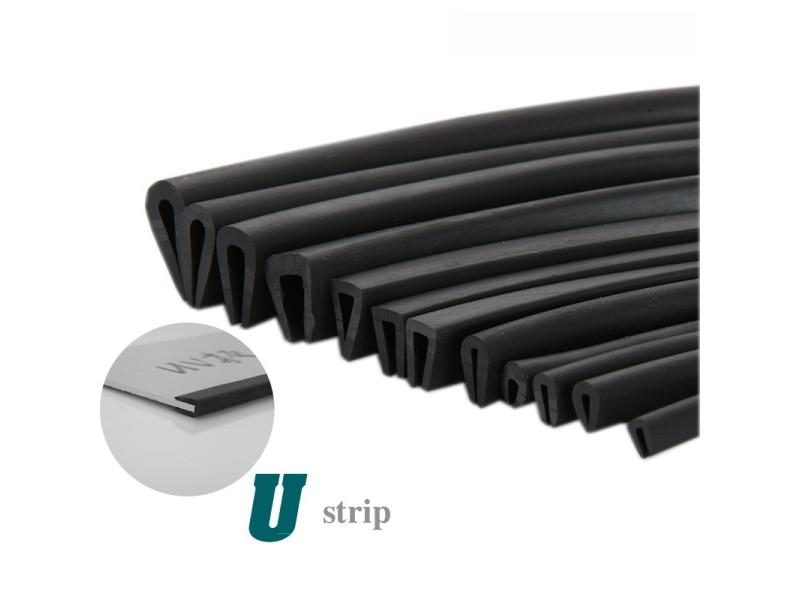 U-Shape Sealing Strip Edge Enclosure For 0.5-10mm Thick Glass Metal Wood Carousel 2