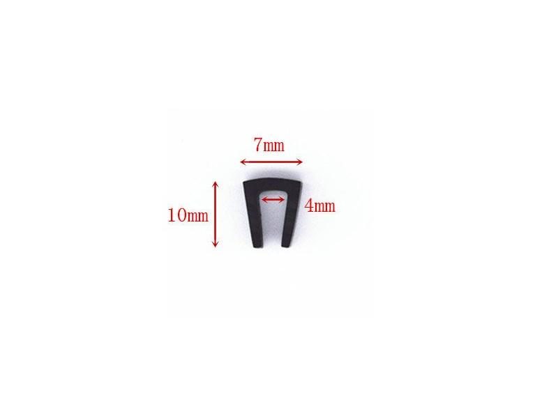 U-Shape Sealing Strip Edge Enclosure For 0.5-10mm Thick Glass Metal Wood Carousel 1