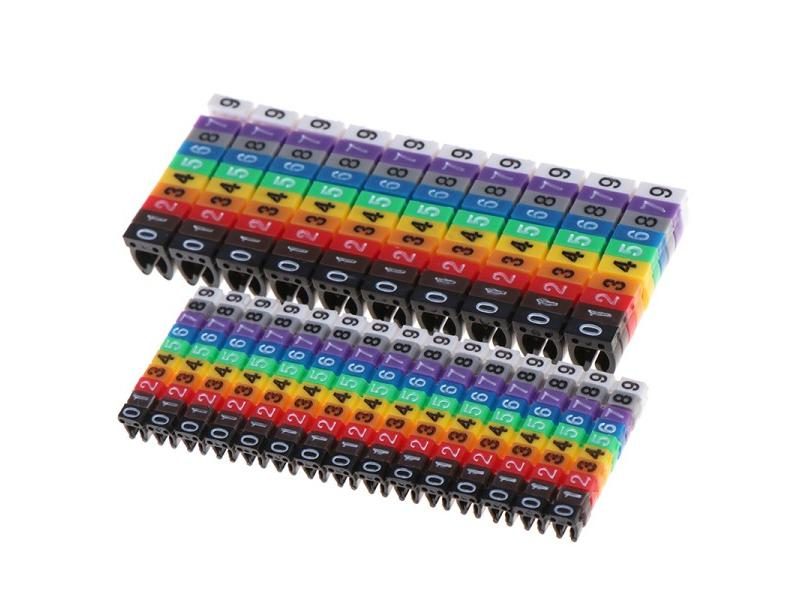 100Pcs 150Pcs Cable Markers C Type For 2 3mm Wire Conspicuous Easy Carousel 2
