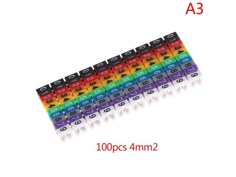 100Pcs 150Pcs Cable Markers C Type For 2 3mm Wire Conspicuous Easy Carousel 1