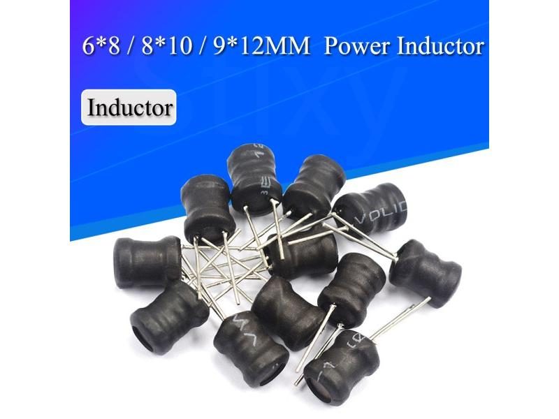 10PCS Power Inductor DIP 6*8mm 6X8mm 2.2UH 4.7UH 10uH 22uH 100uH 330uH 470uH Carousel 1