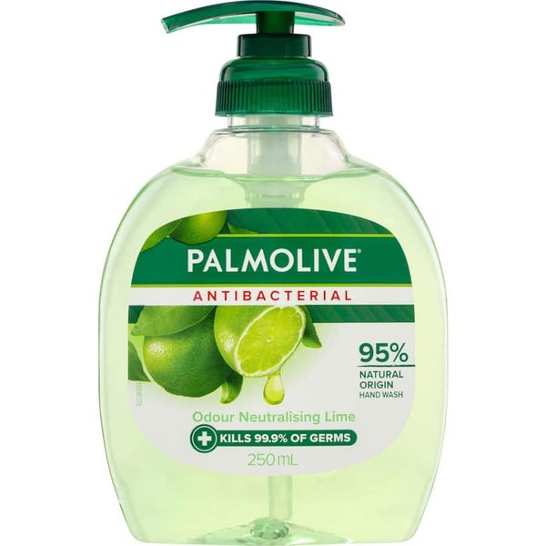 Palmolive Antibacterial Liquid Hand Wash Odour Neutralising Lime Pump 250mL Carousel 1