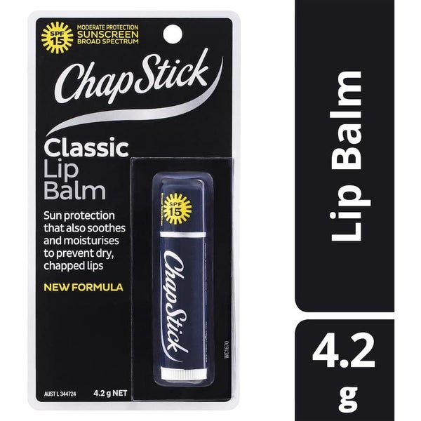 Chapstick Lip Balm Classic With Spf15+ Sunscreen 4.2g Stick 1pack Carousel 3