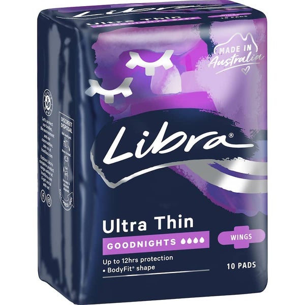 Libra Goodnights Pads Goodnights Ultra Thin 10pack Carousel 1