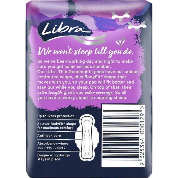 Libra Goodnights Pads Goodnights Ultra Thin 10pack Carousel 3