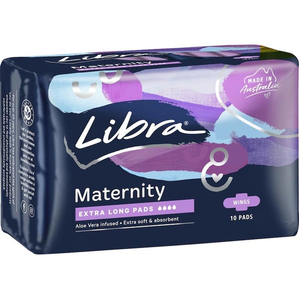 Libra Maternity Pads Extra Long With Wings 10pack Carousel 1