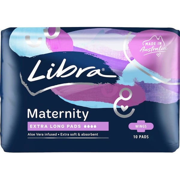 Libra Maternity Pads Extra Long With Wings 10pack Carousel 2