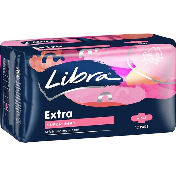 Libra Extra Pads Super With Wings 12pack Carousel 1