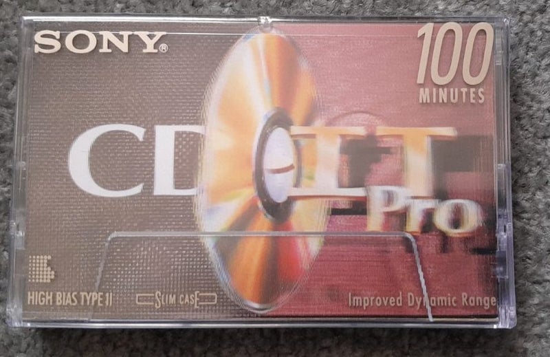 Eye Blur! Sony CD-IT Pro 100 min Type II Blank Audio Cassette Tape (sealed/new) Carousel 1