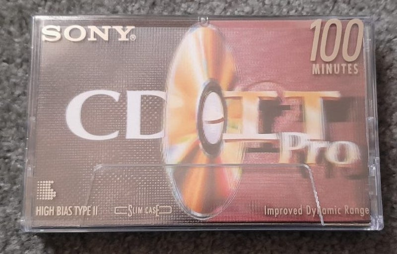Eye Blur! Sony CD-IT Pro 100 min Type II Blank Audio Cassette Tape (sealed/new) Carousel 2