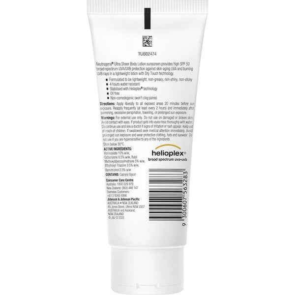 Neutrogena Ultra Sheer Sunscreen Lotion Spf50+ Carousel 2
