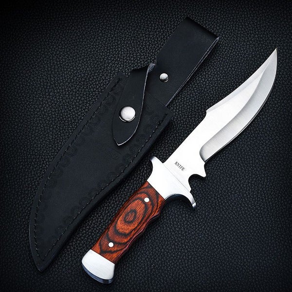 'Suicide Squad' 26cm Rosewood Handle Hunting BBQ Knife Camping Tactical Outdoor Carousel 1