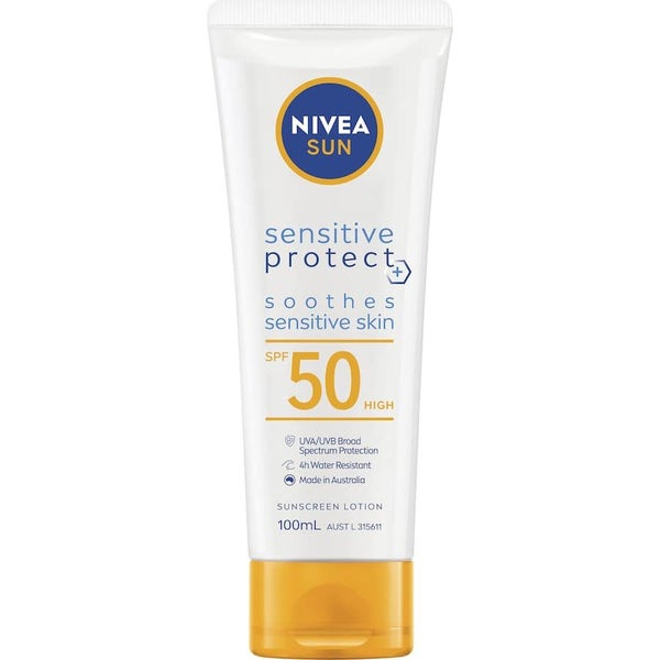 Nivea Sunscreen Sensitive Spf50 Tube 100mL Carousel 1