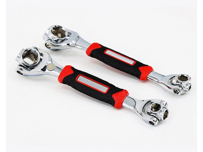 2Pcs 52 in 1 Adjustable Universal Socket Spanner Wrench 360 Degree Rotating Head Carousel 2