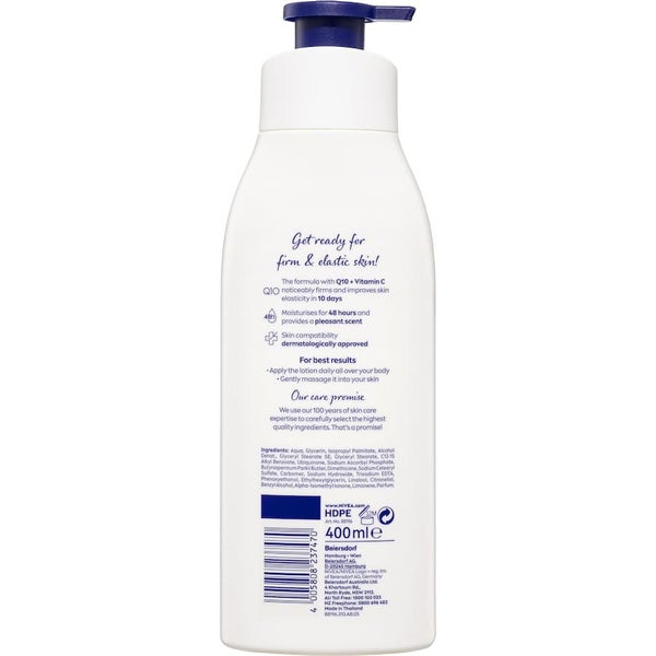 Nivea Body Lotion Firming Q10 Pump 400mL Carousel 2
