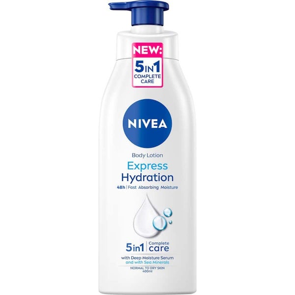 Nivea Body Lotion Express Hydration Pump 400mL Carousel 1