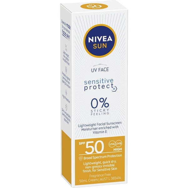Nivea Sun Sunscreen Uv Face Sensitive Spf 50 50mL Carousel 1