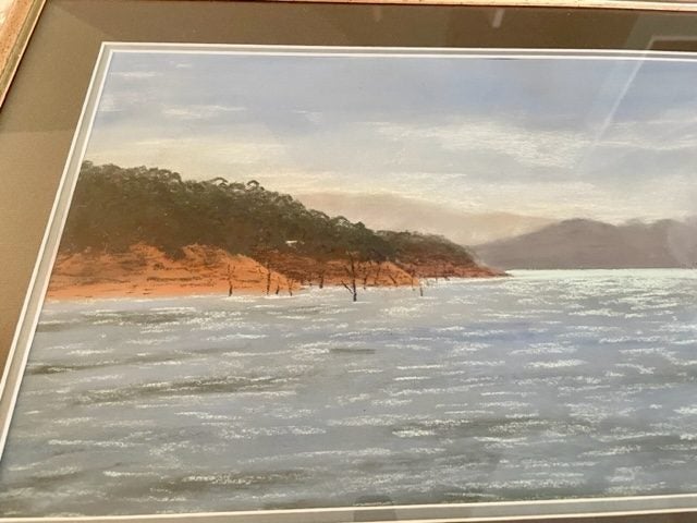 A lovely ORIGINAL Pastel of a riverside scene62854319839363112