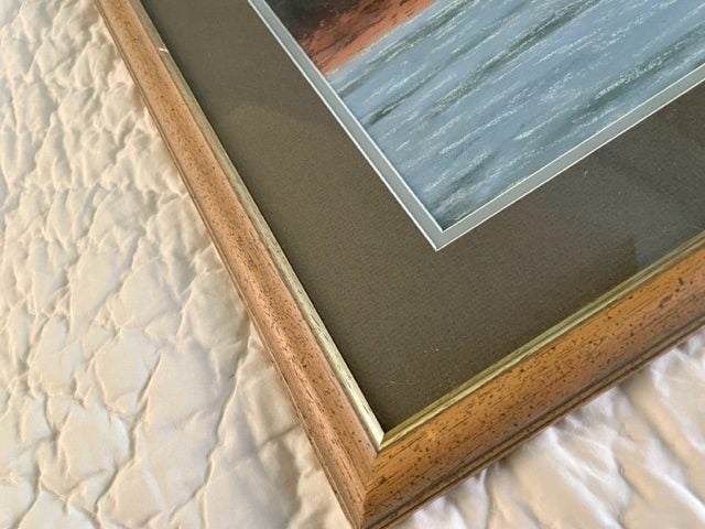 A lovely ORIGINAL Pastel of a riverside scene62854319839363113