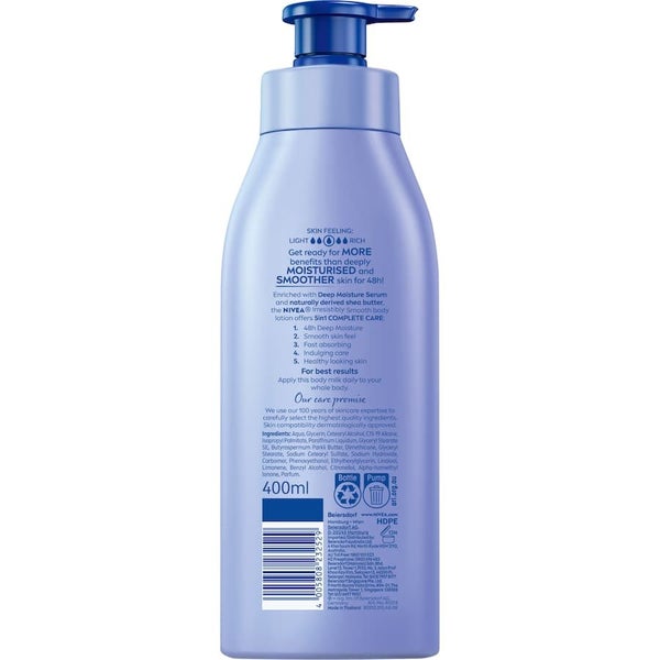 Nivea Body Lotion Irresistibly Smooth Pump 400mL Carousel 2