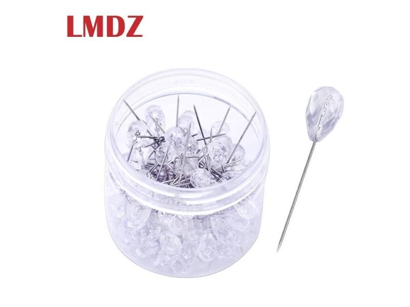 100Pcs Sparkle Diamond Pins Crystal Head End Wedding Corsage Boutonniere Floral Carousel 2