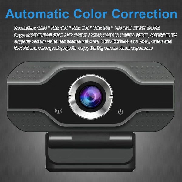 Webcam with Microphone, 1080p Live Broadcast Camera with Privacy Cover Carousel 6