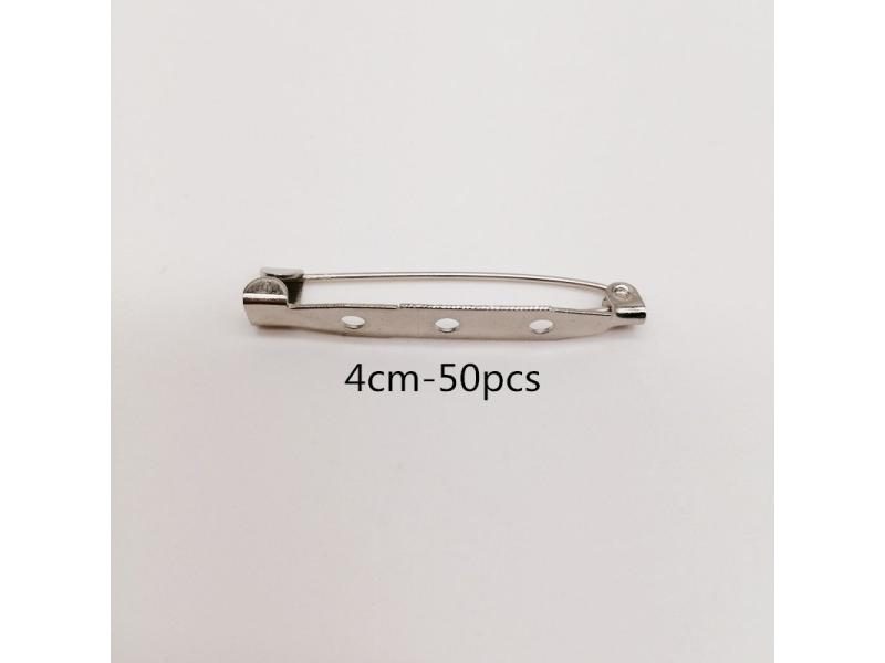 50 100pcs Lot Safety Brooch Back Safety Catch Bar Pins For Jewelry Making Carousel 1