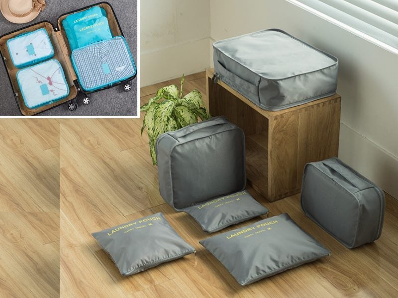 6Pcs Travel Storage Bag Set 4 Colours - Optional Carousel 2