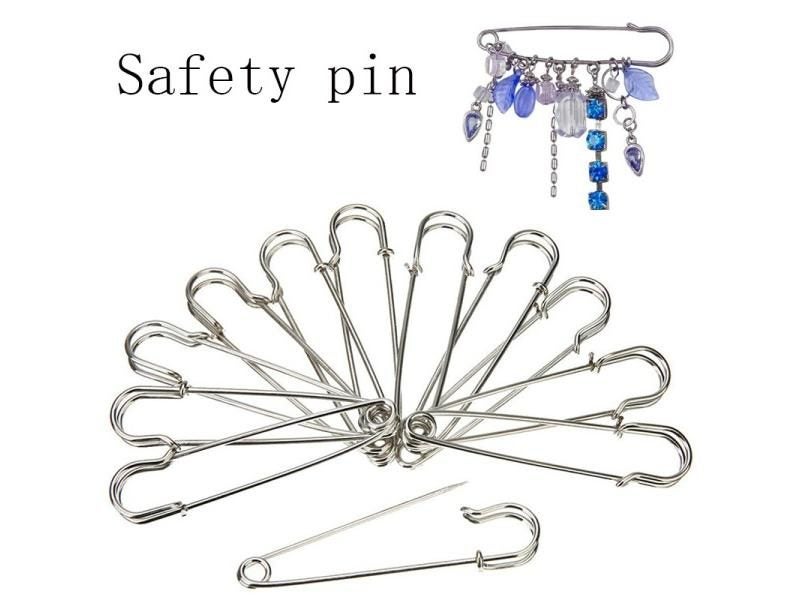 25PCS Stainless Steel Big Blanket Safety Pin For Wedding Bouquet Brooch Carousel 2