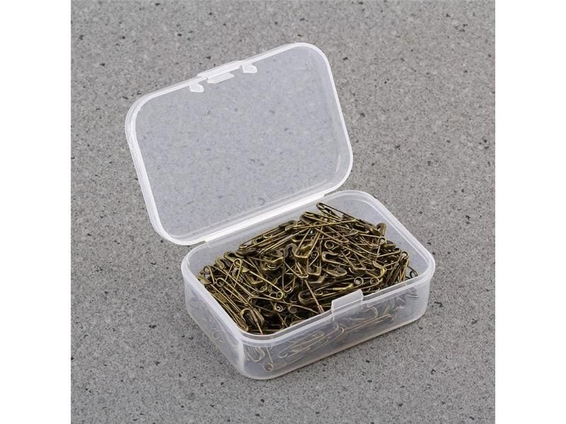 100 Pieces Box 20mm Garment Metal Safety Pins Golden Black Silver Grey Bronze Carousel 2