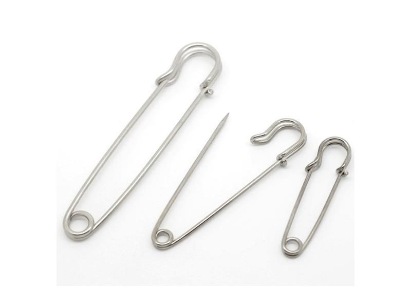 1Pack Silver Color Metal Safety Pins Stitch Holders Brooch Craft Findings DIY Carousel 2