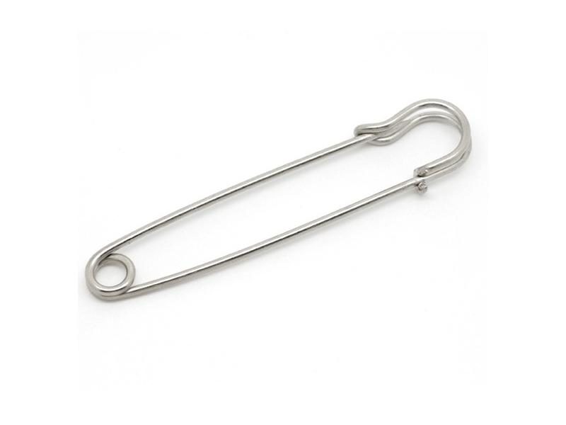 1Pack Silver Color Metal Safety Pins Stitch Holders Brooch Craft Findings DIY Carousel 1