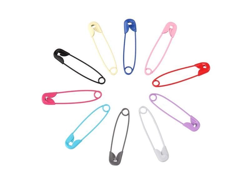 50pcs Colorful Safety Pins DIY Sewing Tools Stainless Steel Needles Small Carousel 2