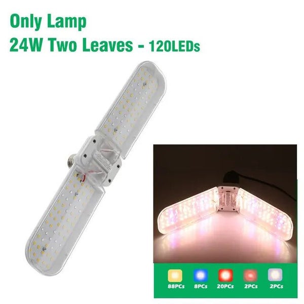 24W 36W 48W LED Light E27 Foldable Phyto Full Spectrum SMD2835 Bulb for Indoo... Carousel 1