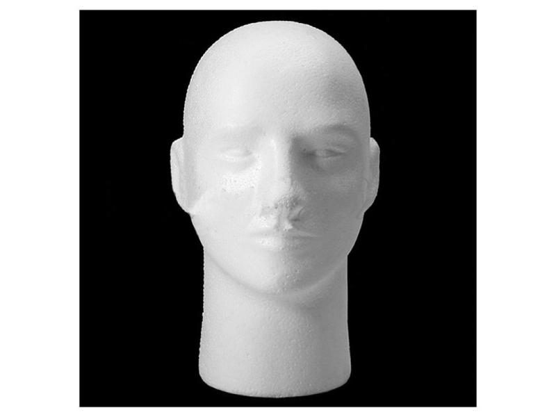 1X Male Female Foam Styrofoam Mannequin Manikin Head Stand Model Wig Hat Carousel 1
