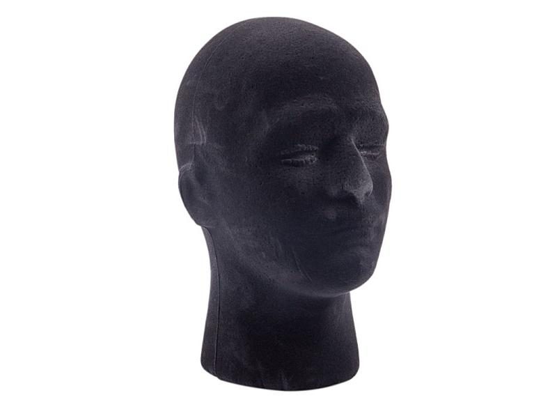 Male Mannequin Head Model With Wigs Glasses Cap Display Stand Black Carousel 1