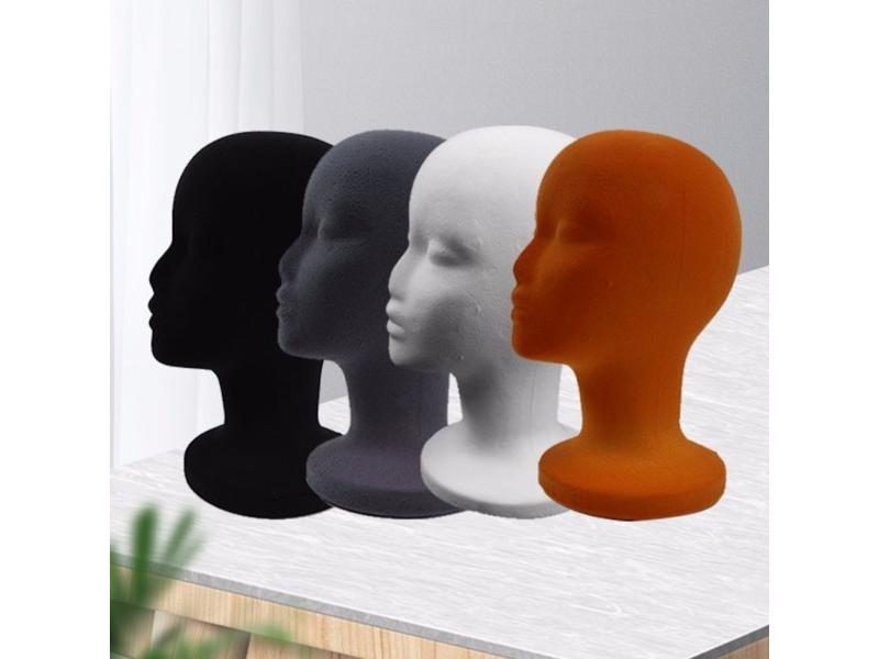 Female Foam Head Model Wig Hat Headwear Display Mount Styling Salon Mannequin Carousel 2