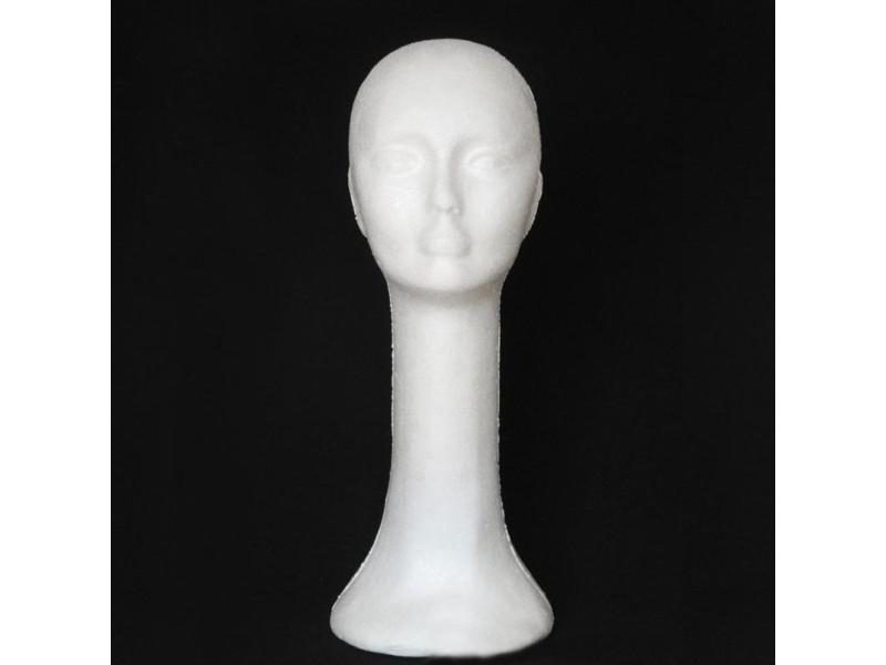 Plus Size Foam Female Human Head Long Neck Mannequin Wig Hat Glasses Display Carousel 1