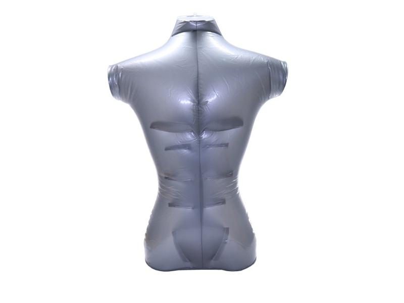 New PVC Inflatable Male Mannequin Torso Model Hook Show Silver Carousel 2