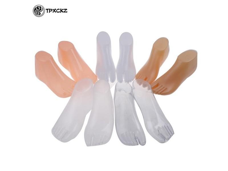 1 Pair Female Feet Mannequin Model For Foot Thong Style Sandal Shoe Sock Carousel 2