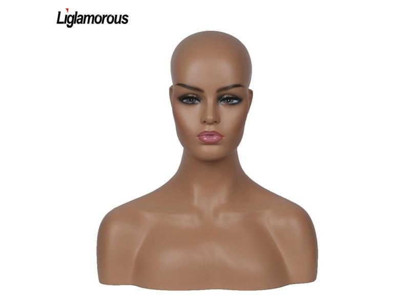New Female Realistic Mannequin Head Fiberglass Jewelry And Hat Display Glasses Carousel 2
