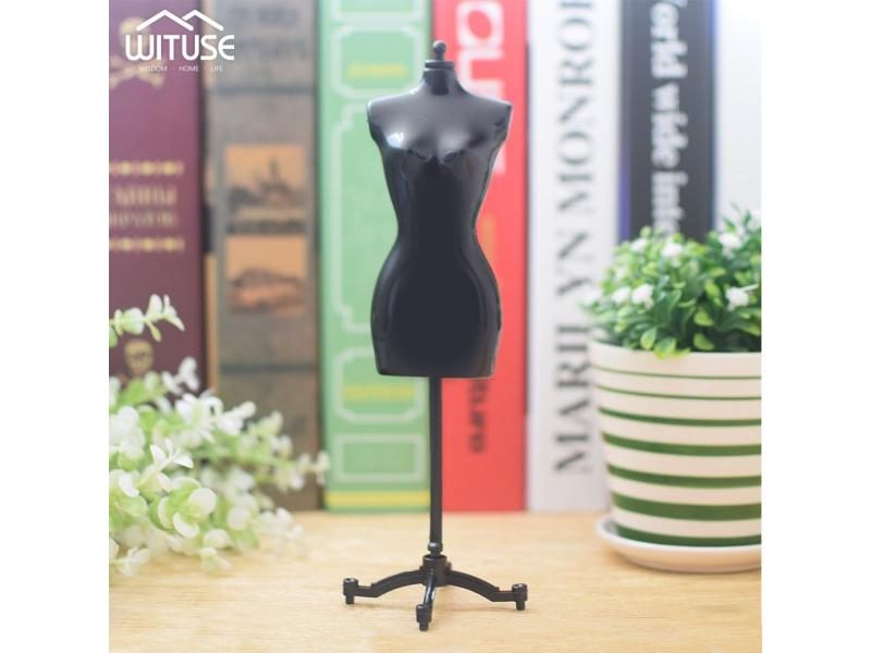 4Pcs Female Figure Mannequin Model Display Stand In Black Color Carousel 2