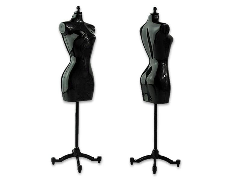 4Pcs Female Figure Mannequin Model Display Stand In Black Color Carousel 1
