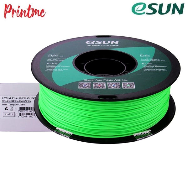 eSUN PLA+ PEAK GREEN 1.75mm 3D PRINTER FILAMENT 1kg/2.2lbs Carousel 10