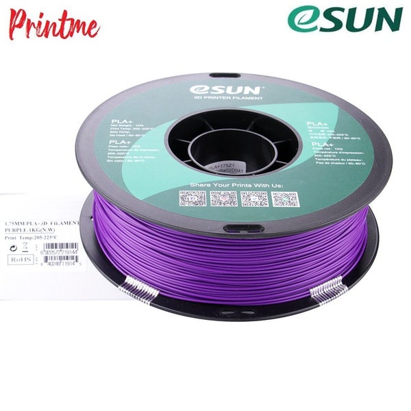eSUN PLA+ PURPLE 1.75mm 3D PRINTER FILAMENT 1kg/2.2lbs Carousel 10