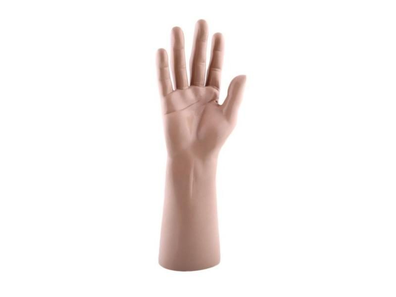 Vivid Skin Color Mannequin Hand Man Yellow Mannequin Finger Jewelry Nail Carousel 1