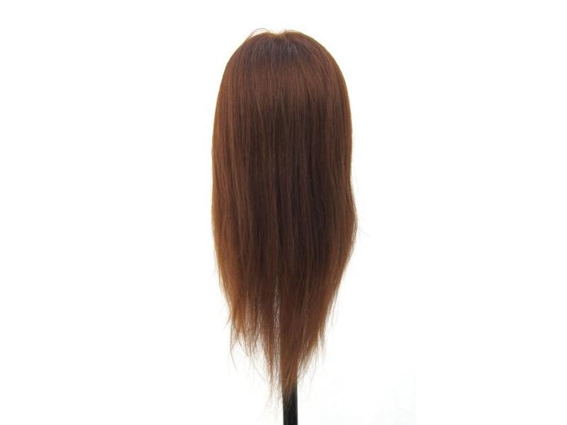 90% Natural Hairstyling Head Manikin Head With Human Hair Hairdressing Carousel 2