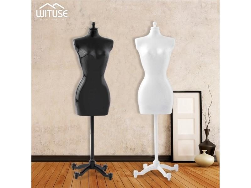 10pcs 8.8" Black Female Mannequin Doll Display Holder Dress Clothes Mannequin Carousel 1